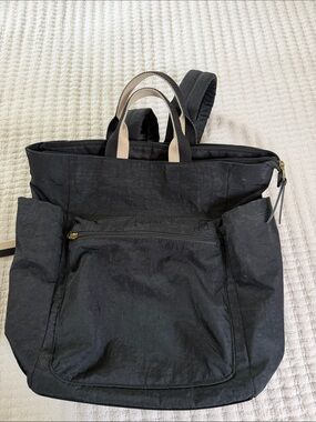 Black Convertible Backpack Tote - Casual Everyday Carry